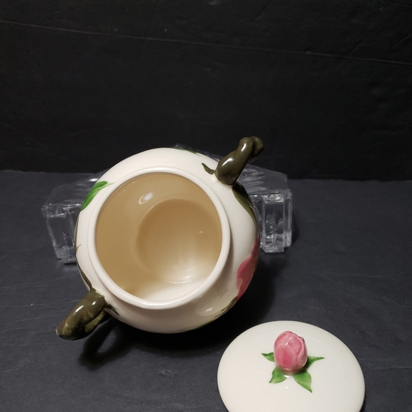 Vintage FRANCISCAN "Desert Rose" Creamer & Sugar Bowl Set - Picture 5 of 12
